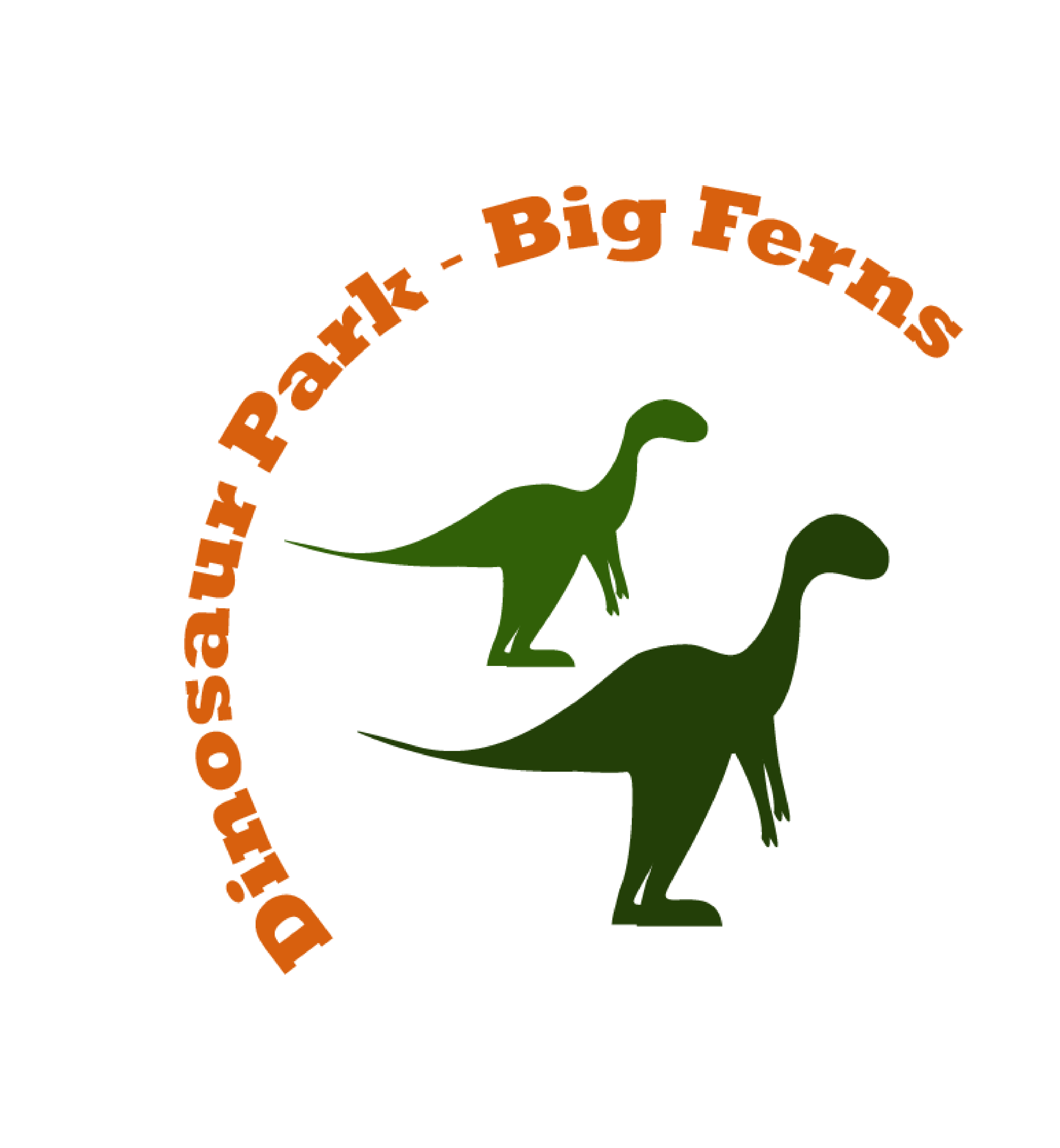 Logo for the dinosaur park - Big Ferns